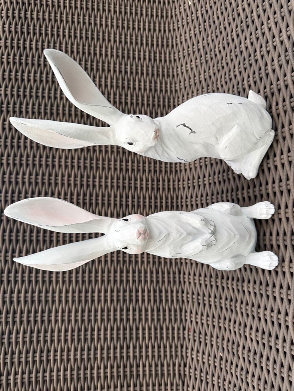 White Decorative Rabbit Figurines - Set of 2 - NWT - Picture 14 of 16